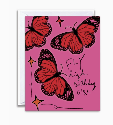 Fly High Birthday Card