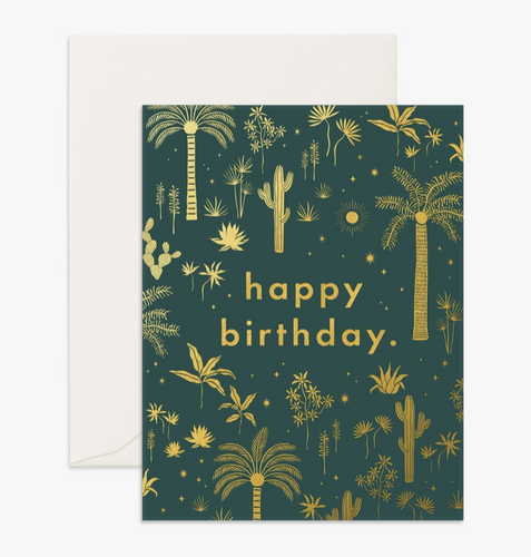 Birthday Desert Palms Card
