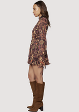 Load image into Gallery viewer, Burgundy Wild Bergamot Mini Dress