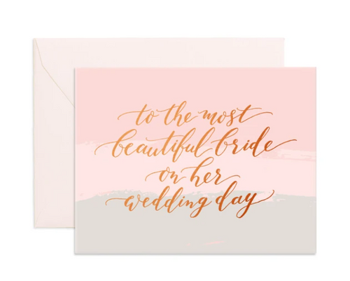 Most Beautiful Bride Card