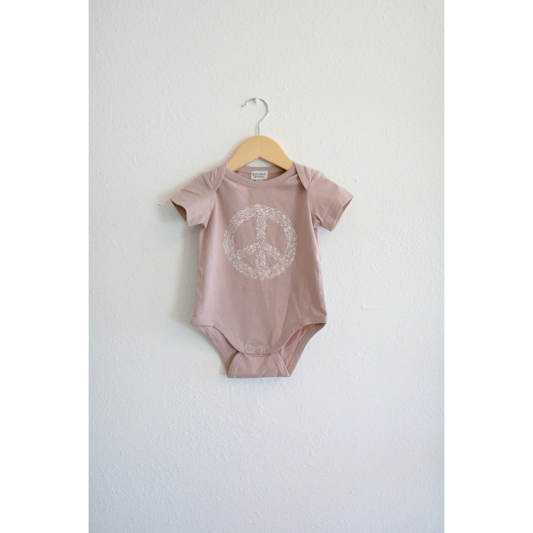 Fawn Peace Floral Onesie