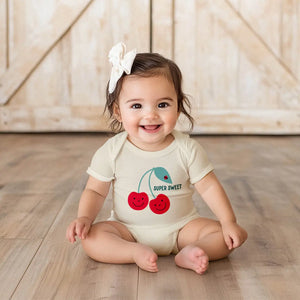 Super Sweet  Cherries Baby Onesie