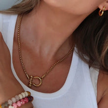 Load image into Gallery viewer, Horseshoe Carabiner Necklace