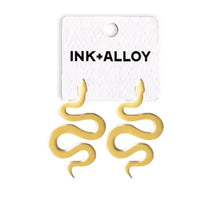 Load image into Gallery viewer, Kara Snake Post Earrings