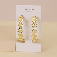 Load image into Gallery viewer, Daisy Chain Hoop Earrings