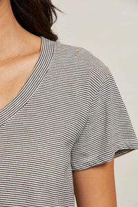 Hendrix T Shirt by perfectwhitetee in ivory/black stripe