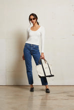 Load image into Gallery viewer, Josie ribbed longsleeve by perfectwhitetee in Sugar