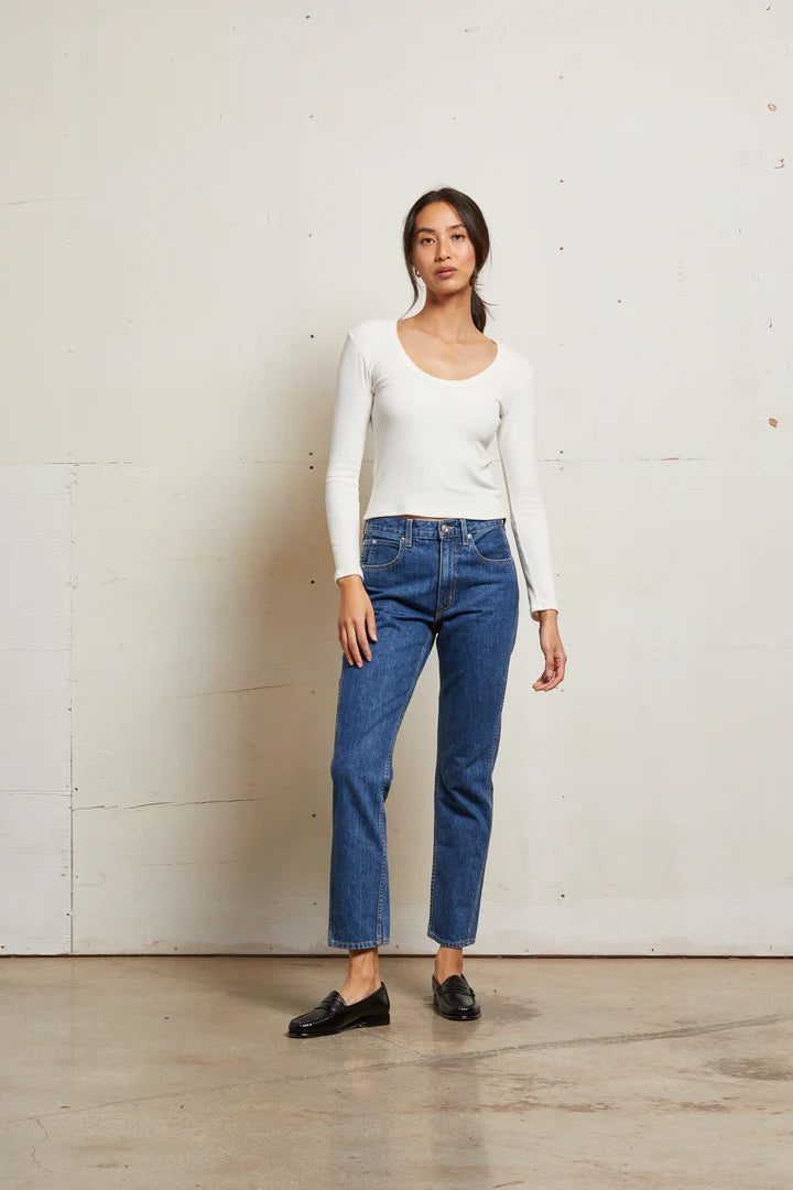 Josie ribbed longsleeve by perfectwhitetee in Sugar