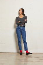 Load image into Gallery viewer, Josie ribbed longsleeve by perfectwhitetee in Charcoal