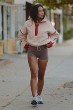 Load image into Gallery viewer, Mountain High Half Zip in Ballet Slipper Combo