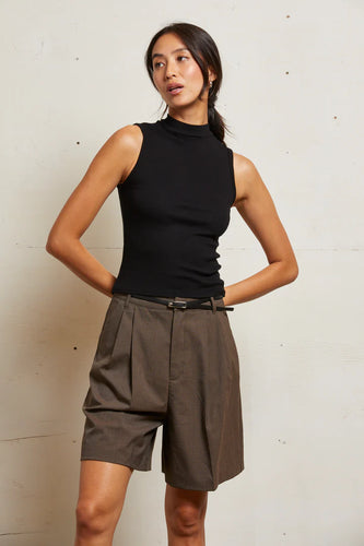 Mel mock neck tank by perfectwhitetee