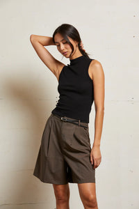 Mel mock neck tank by perfectwhitetee