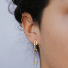 Load image into Gallery viewer, Pave Link Drop Earrings