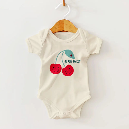 Super Sweet  Cherries Baby Onesie