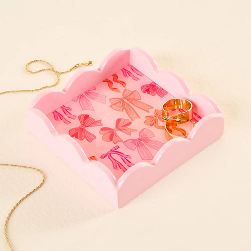 Bows Scallop Trinket Tray