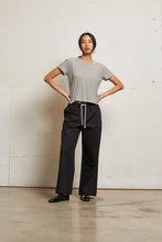 Load image into Gallery viewer, Harley T Shirt by perfectwhitetee in ivory/black stripe