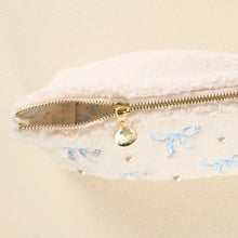 Load image into Gallery viewer, Blue Bows Teddy Pouch