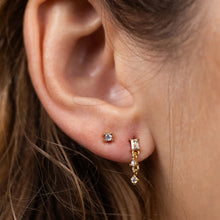 Load image into Gallery viewer, Mini Baguette Drop Earrings