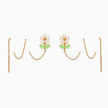 Load image into Gallery viewer, Daisy Petal Threader Earrings