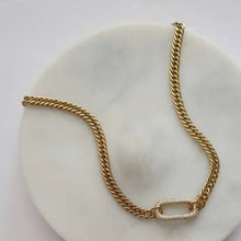 Load image into Gallery viewer, Blake Pave Link Chain Choker