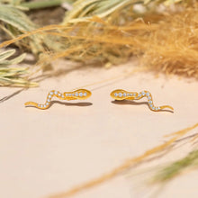 Load image into Gallery viewer, Python Ear Jacket Earrings
