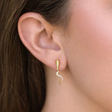 Load image into Gallery viewer, Python Ear Jacket Earrings