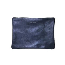 Load image into Gallery viewer, Metallic Medium Zip Pouch