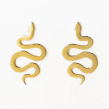 Load image into Gallery viewer, Kara Snake Post Earrings