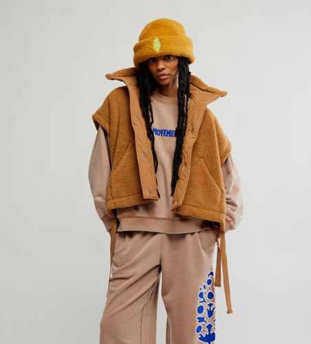 Scout it Out Fleece Vest in Twig