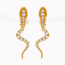 Load image into Gallery viewer, Python Ear Jacket Earrings