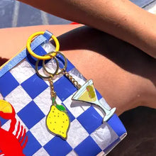 Load image into Gallery viewer, Martini Enamel Keychain/Bag Charm