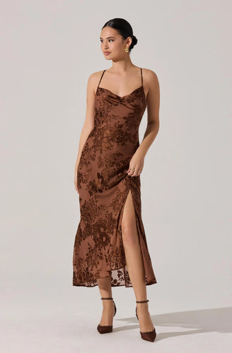 Gaia Dress in Burnout Floral