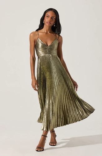 Blythe Dress in Metallic