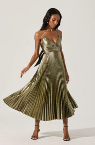 Blythe Dress in Metallic