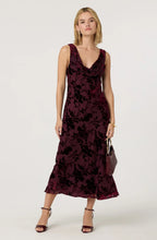 Load image into Gallery viewer, Floris Burnout Floral Maxi Dress