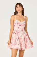 Load image into Gallery viewer, Birdie Floral Eyelet Sweetheart Mini Dress