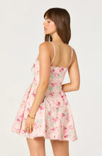 Load image into Gallery viewer, Birdie Floral Eyelet Sweetheart Mini Dress