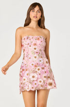 Load image into Gallery viewer, Julisa Embroidered Floral Strapless Mini Dress