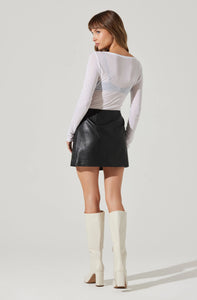 Lindsay Wrap Mini Skirt