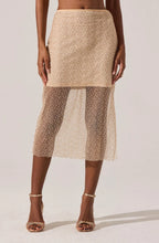 Load image into Gallery viewer, Messina Pearl Embellished Midi Skirt