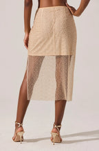 Load image into Gallery viewer, Messina Pearl Embellished Midi Skirt