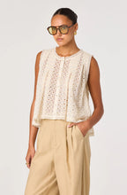 Load image into Gallery viewer, Alisa Embroidered Eyelet High-Low Top