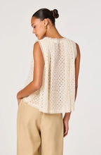 Load image into Gallery viewer, Alisa Embroidered Eyelet High-Low Top
