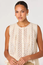 Load image into Gallery viewer, Alisa Embroidered Eyelet High-Low Top