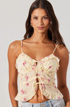 Load image into Gallery viewer, Islah Floral Tie-Front Top