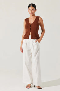 Taimi Crochet Sweater Vest