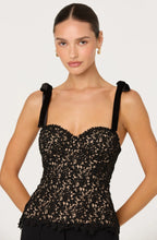 Load image into Gallery viewer, Donne Floral Lace Bustier Top