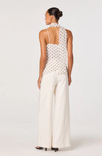 Load image into Gallery viewer, Adrie Polka Dot Scarf Detail Top