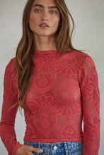 Load image into Gallery viewer, Jacquard Fishnet Layering Top