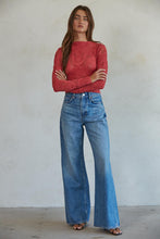 Load image into Gallery viewer, Jacquard Fishnet Layering Top